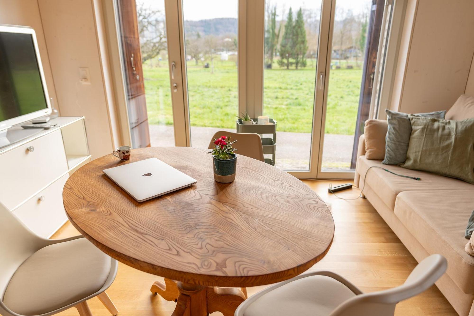 Tiny House Chez Claudine - Relaxen, Workspace, Naehe Thermen, Netflix, Free Parking & Wifi Brugg  Ngoại thất bức ảnh