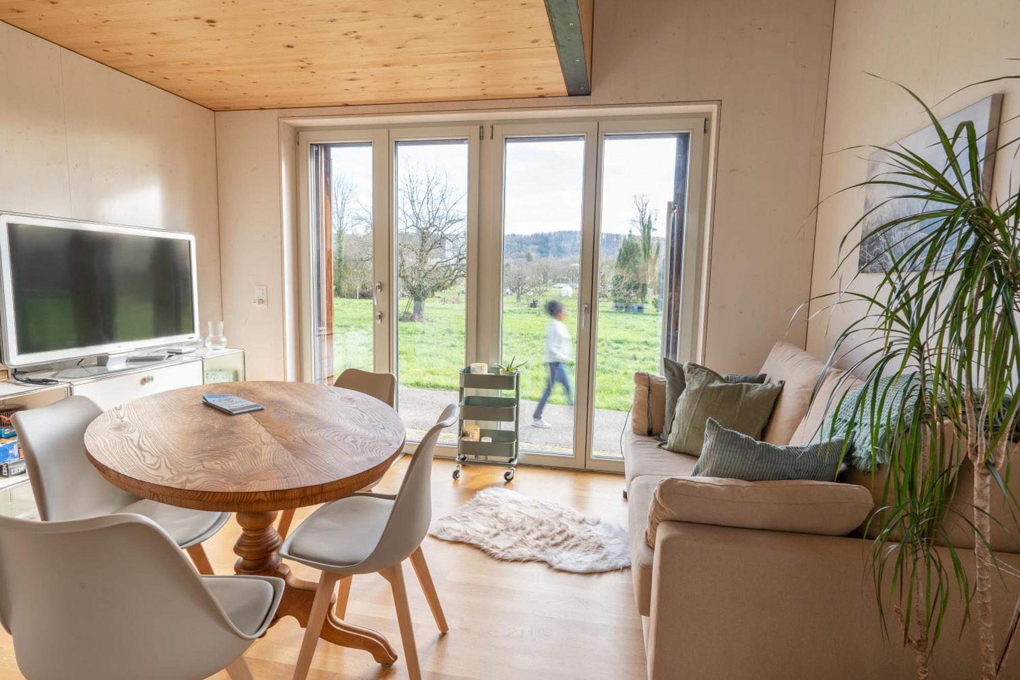 Tiny House Chez Claudine - Relaxen, Workspace, Naehe Thermen, Netflix, Free Parking & Wifi Brugg  Ngoại thất bức ảnh